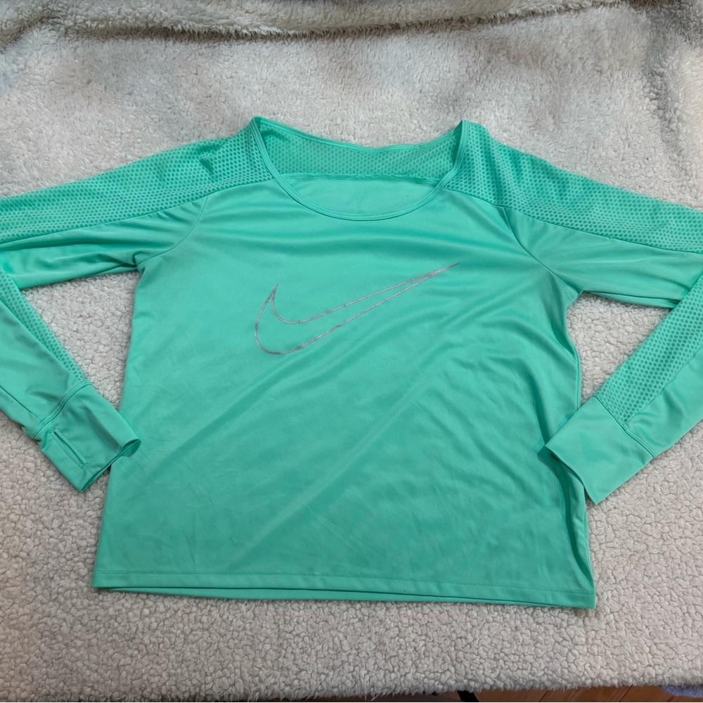 Nike Women's Teal Long Sleeve Top